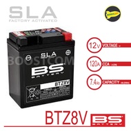 BS BATTERY BTZ8V / YTZ8V (HONDA/YAMAHA) R25 MT-25 XMAX CBR250R PCX150 Bateri