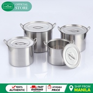 I Home Stock Pots Steamer Stainless Steel Cooking Casserole 4 in 1