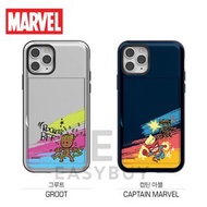 🇰🇷Marvel Cutie Cartoon Pattern Groot Captain Marvel Expression Open Card Case 可放卡 可裝卡 可插卡 帶防摔效能款式 手機保護套 (適用於多款手機型號) iPhone13 iPhone12 iPhoneSE3  同時 適用於 三星 Samsung Galaxy S21 Galaxy S21+ S21 Ultra Note 20 Ultra Galaxy S22 S22+ S22 Ultra 最新款式 韓國直送