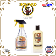 [BUNDLE DEAL] Howard Leather Cleaner 16oz + Howard Leather Conditioner 8oz - All Natural Ingredients