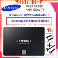 870 EVO SATA III SSD 1TB 60GB 120GB 240GB 480GB 2.5” Internal Solid State Drive For Samsung PC or Laptop Memory Storage Hard Drive