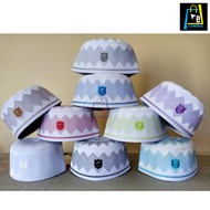 KOPIAH TINGGI / KOPIAH LOGO CORAK SULAM WARNA (VERSI HITAM