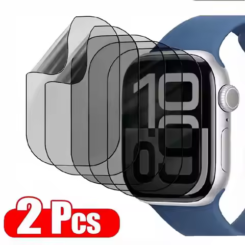 2Pcs Privacy Hydrogel Film For Apple Watch 9 8 7 6 SE 5 44mm 40mm 41mm 45mm 42mm 38mm Anti-spy Scree