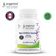 Organixs Canadian Made Myo-Inositol & D-Chiro Inositol 1025mg for PCOS Support - 60 Veggie Cap's [Ex