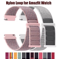20/22mm Nylon Loop for Amazfit GTS4/2/3/3pro/2e/GTS2 Mini/GTR 4 42/47mm/GTR 2e/stratos Bracelet for 