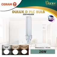 OSRAM Dulux D PLC Bulb 18W / 26W PLC Bulb Lumen 1200 1700 Coolwhite Warmwhite Daylight