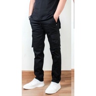 [ready stock] mans  6 pocket cargo pants slimfit, selaur cargo pants 6 pocket premium quality