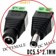 CCTV Camera Connector DC MALE FEMALE Power JACK RG59 BNC Coaxial Connector Video Camera BNC Adapter 
