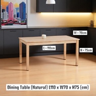 ❤️familystar2u Natural Dining Table Study Table  Office Table Meja Makan 4 Orang Meja 6 Orang Meja 8
