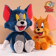 Tom and Jerry ตุ๊กตาหนานุ่มการ์ตูนภาพยนตร์แมว tuffy nibbles หนูตุ๊กตาสัตว์ยัดไส้ตุ๊กตาขยับแขนขาได้ขอ