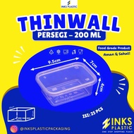 THINWALL SQUARE 200 RECTANGLEML 200ML Food Storage Container