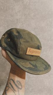 LV x SUPREME 共同聯名 綠迷彩帽