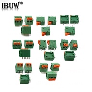 5PCS KF141V KF141R 2.54mm Pitch Straight&Bent  Push-in Spring Screwless Terminal Block Foot 2/3/4/5/