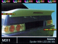 M311 Proton Iswara Saloon Fiber Spoiler With LED (AE86) Body kit Bodykit