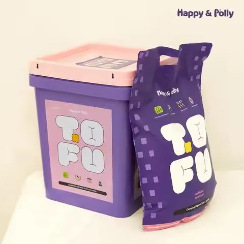 Tofu Cat Litter, Clumping, Flushable, Dust-Free, Odor Control, Low tracking, Not Suitable for Automa