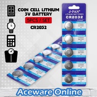 J-PAN CR2032 Battery Button Cell Battery Car Key Watch Battery CR2032 Lithium Batteri Bateri Bulat K