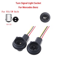 Mercedes Benz Turn Signal Light Socket 1157 P21/5W Bulb Holder 2PC