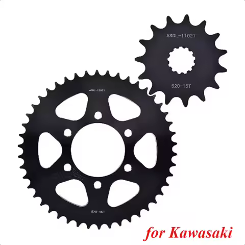 520 15T 46T Front Rear Sprocket Set for Kawasaki Ninja 400 ER6f ER6n EN650 Vulcan S EX650 Ninja 650R