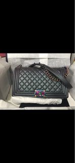 💜Boy Chanel 限量幻彩紫色💜中號