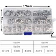 410 Boxed Gasket Set Gasket PCS Stainless Steel Gasket Inner Flower Sawtooth M3M16 Anti-Elastic Lock