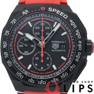 TAG Heuer 豪雅一級方程式計時碼表 CBZ2085.FT8093，附原廠錶盒和保固卡，鈦金屬/橡膠錶帶，男士腕錶，黑色，成色極佳。 [二手]