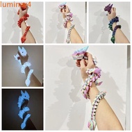 LUMINAR 3D Printed Horned Dragon, Luminous Simulation Dragon Figurine, Animal Model Glow in The Dark