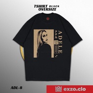EXZO.CLO T-Shirt Black Oversize ADELE cotton combed24s Adele tshirt