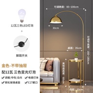 New Luxury Sofa Side Table Living Room Coffee Table with Charging Port And Lamp Iron Material Nordic