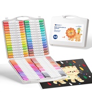 ENMY 24-80 Colors Double Headed Art Marker Pen Graffiti Manga Sketch Acrylic Based Soft Brush For Sc