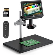 TOMLOV TM4K Digital Microscope 2000x  8" HDMI Coin Microscope with Ring Light, 52MP Larger Base 4K V