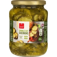 Coles Special Burger Pickle 500g/ Pams NZ Crinkle Cut Gherkins 670g Pickles