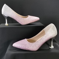 Pointed Shiny Heels Shoe - 6cm