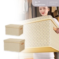 Dr.Organizer Storage Box Organizer Foldable Clothes Blanket Storage Box with Lid