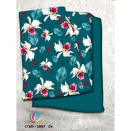 3D ao dai fabric with even flowers
