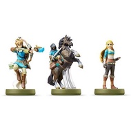 Nintendo amiibo The Legend of Zelda Breath of the Wild 3 types set [Link (bow) / Link (mounted) / Zelda] 【Direct From Japan】