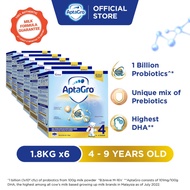 Aptagro Step 4 Growing Up Milk Formula 4-9 years (1.8kg x 6)