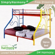 SHSB Siprus Single Size / Solid Wood / Metal Bed / Katil Kayu + Besi / Double Decker Bed / Bunk Bed
