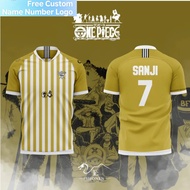 2026 NEW The One Piece Collaboration Football Jersey Features The "SANJI" and The Number "7" on The 