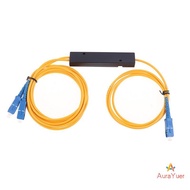 [AuraYuer] PLC Splitter APC 1X2 PLC Singlemode Fiber Optical Splitter /UPC PCL Splitter Internal Com