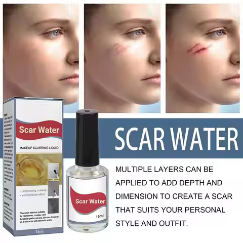 Halloween Liquid Realistic Effect Scary Scar Water for Costume Parties Makeup Kit Fake Wound Scar Fa