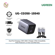 UGREEN CHARGER NEXODE 35W USB-C PD + USB-A GAN FAST CHARGER (SPACE GRAY)