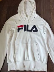 FILA 白色帽T