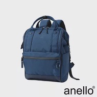 anello EXPAND3 旗艦店限定版 防潑水機能性 口金後背包 Small size- 深藍