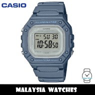 (100% Original) Casio W-218HC-2A Quartz Digital Grey Resin Women's Watch W218HC W218HC-2A W-218HC-2A