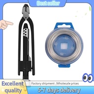 E7G-1Set Aviation Safety Wire Locking Pliers 7.5M Fuse Safety Wire Twisting Pliers Set