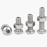 M6 M8 M10 M12 Stainless Steel 304 Pan Head Inner Hexagonal Hollow Screw Round Head Hollow Bolt Mask 