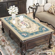 European leather tablecloth oilproof and waterproof table mat High-end coffee tablecloth rectangular