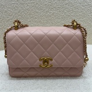 Chanel 粉金羊雙金球