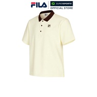 FILA Treasure เสื้อโปโลผู้ชาย สีเบจ