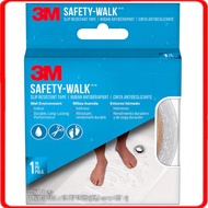 Safety-Walk Slip Resistant Tape, White, 1 in x 15 ft (25.4mm x 4.57m), Elderly, Child friendly, 3M